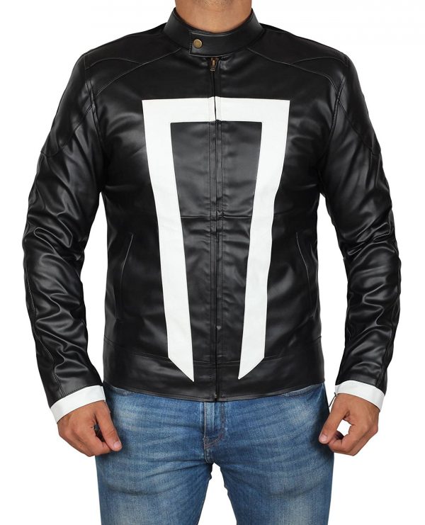 Ghost Rider White Stripe Jacket
