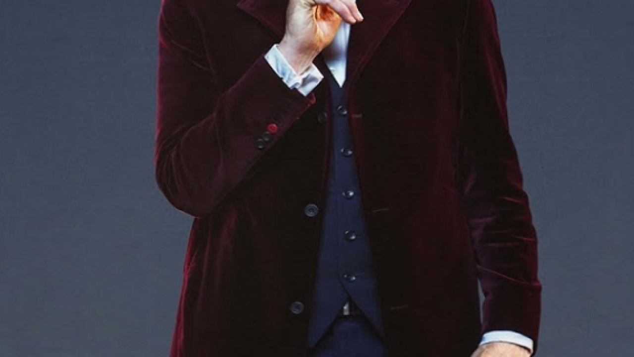 12th Doctor Who Velvet Coats Peter Capaldi Burgundy Velvet Blazers Coats  Jackets