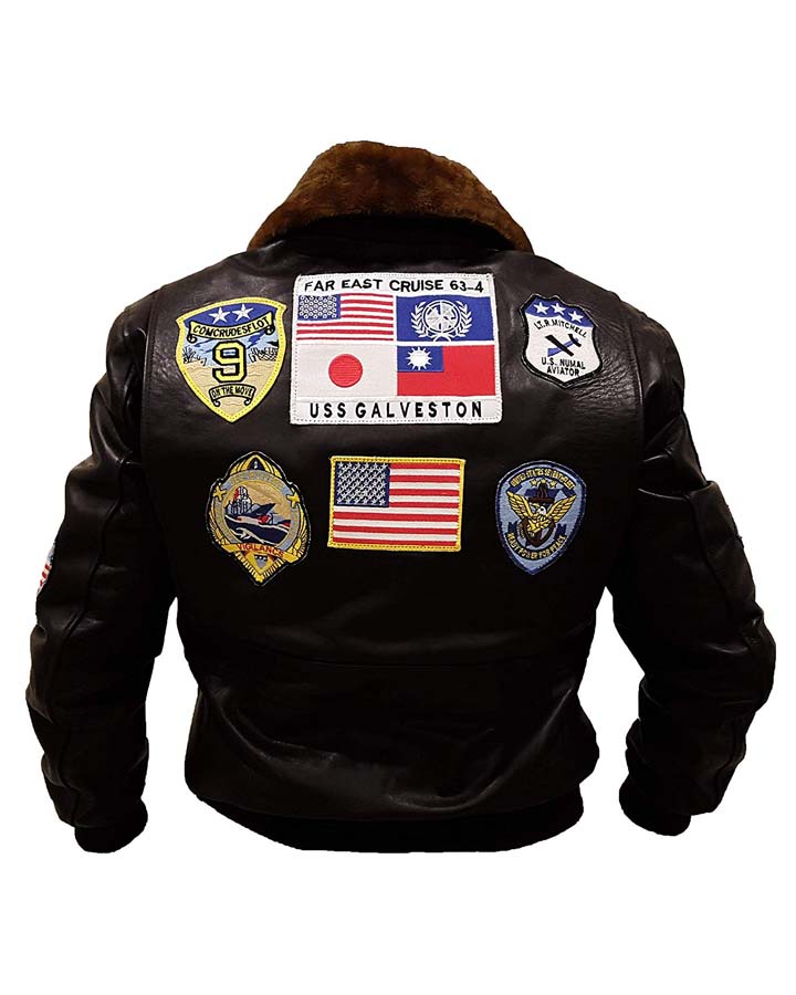 Kelly McGillis Top Gun Bomber Leather Jacket - Fit Jacket