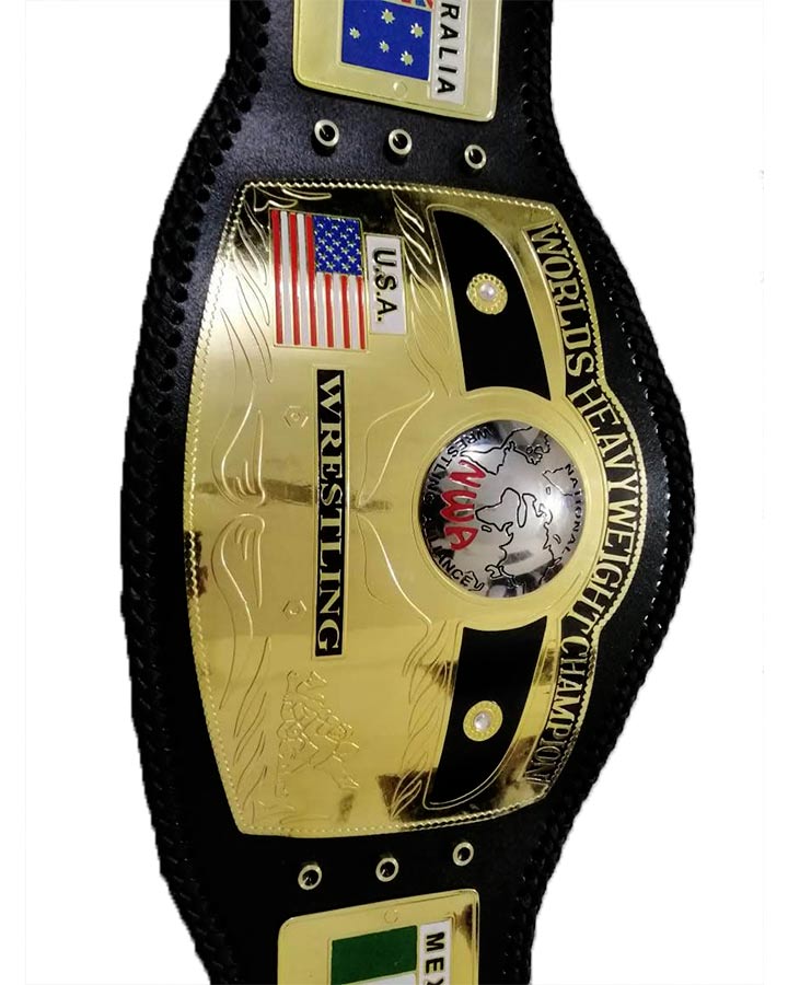 Nwa Domed Worlds Heavyweight Championship Belt Nwa Belt