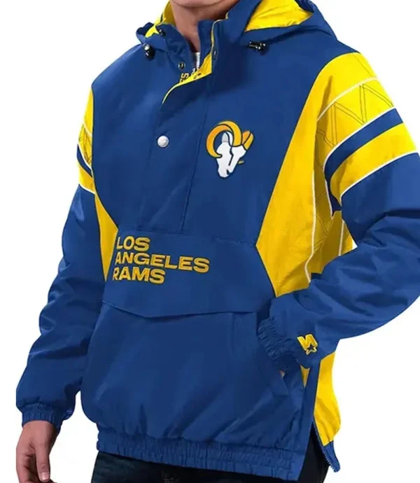 LA Rams Home Team Blue Starter Pullover Hoodie Jacket