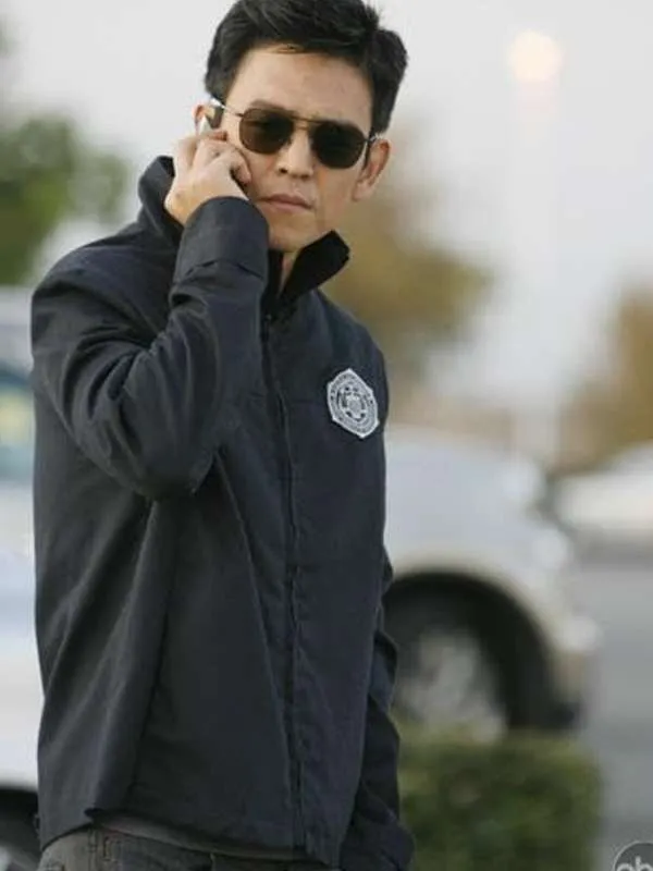 Flashforward John Cho Black Cotton Jacket