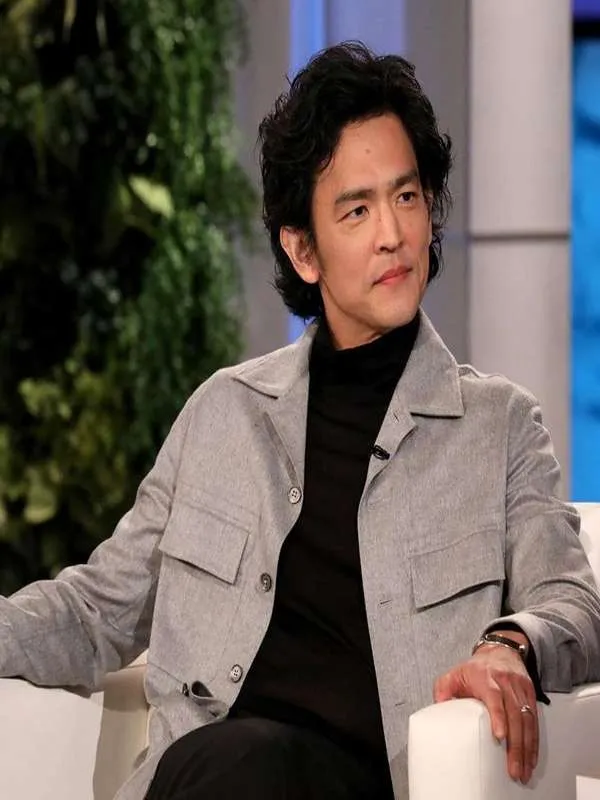 John Cho The Ellen DeGeneres Show Grey Jacket