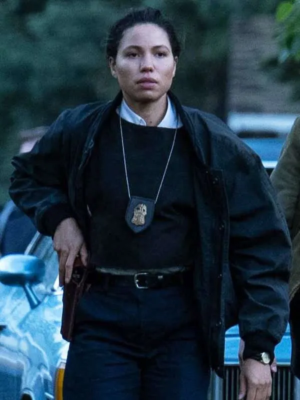 Jurnee Smollett The Order 2024 Black Jacket