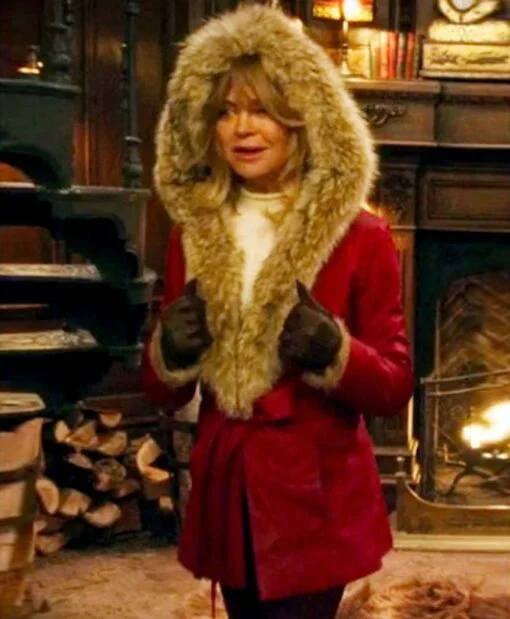 Mrs Claus The Christmas Chronicles Red Leather Jacket