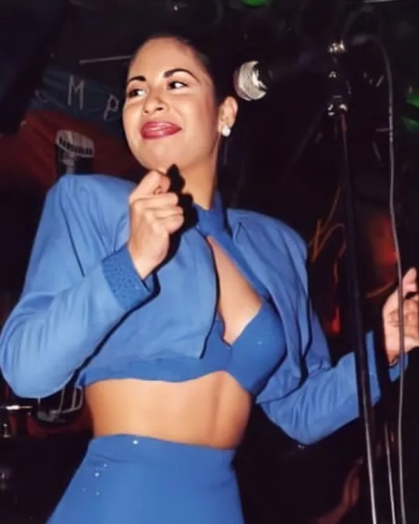 Selena Quintanilla Blue Cropped Jacket