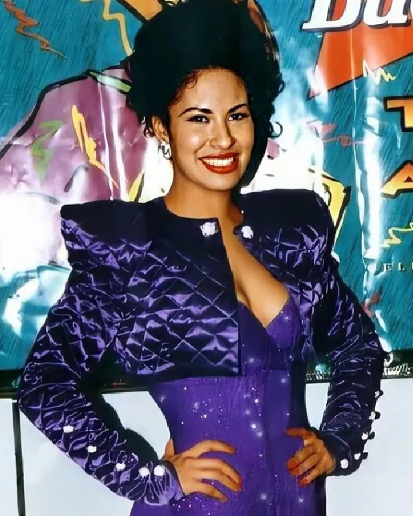 Selena Quintanilla Purple Quilted Jacket