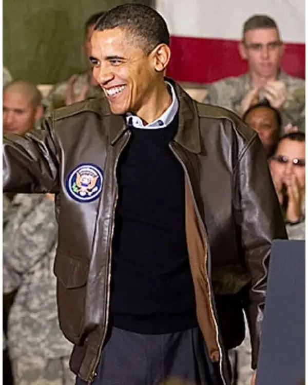 Barack Obama Brown Jacket