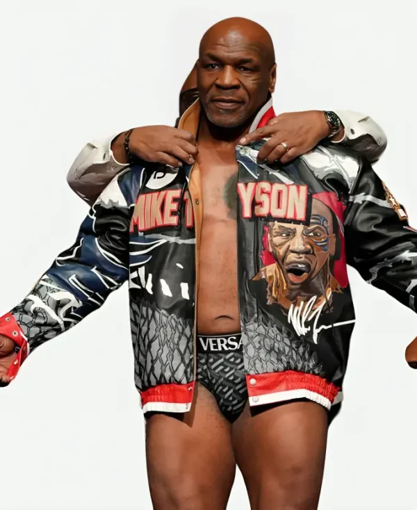 Buy Jake Paul vs Mike Tyson Fight Iron Mike Leather Jacket