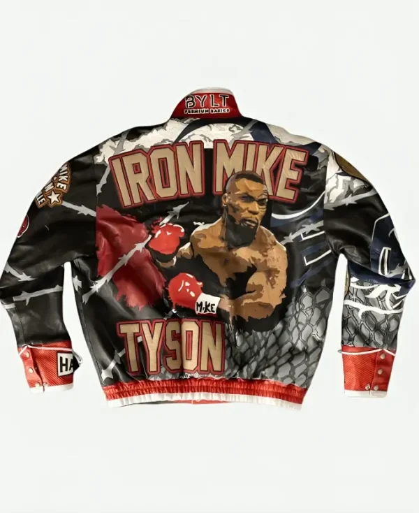 Buy Jake Paul vs Mike Tyson Fight Iron Mike Leather Jacket sale