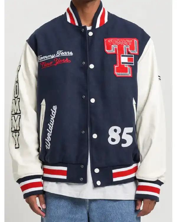 College Relaxed Baseball Jacket