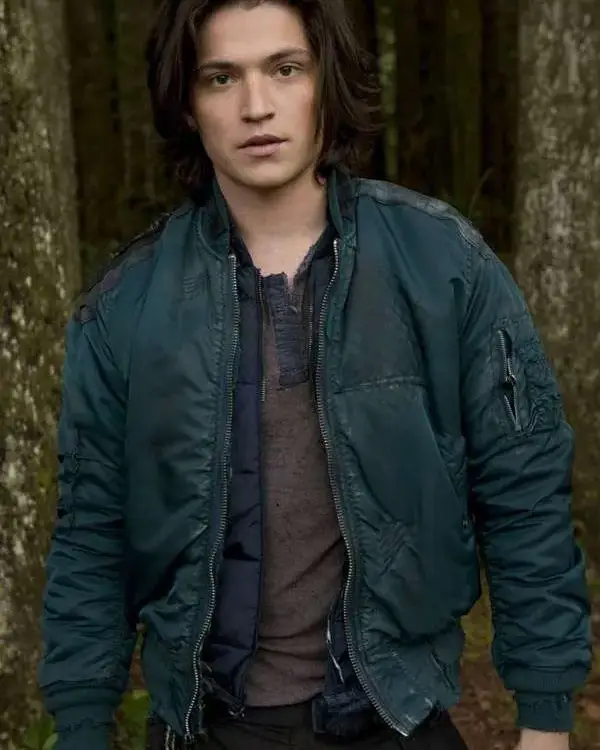 Finn Collins The 100 Blue Bomber Jacket