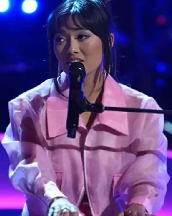 The Voice S26 Kay Sibal Pink Mesh Jacket