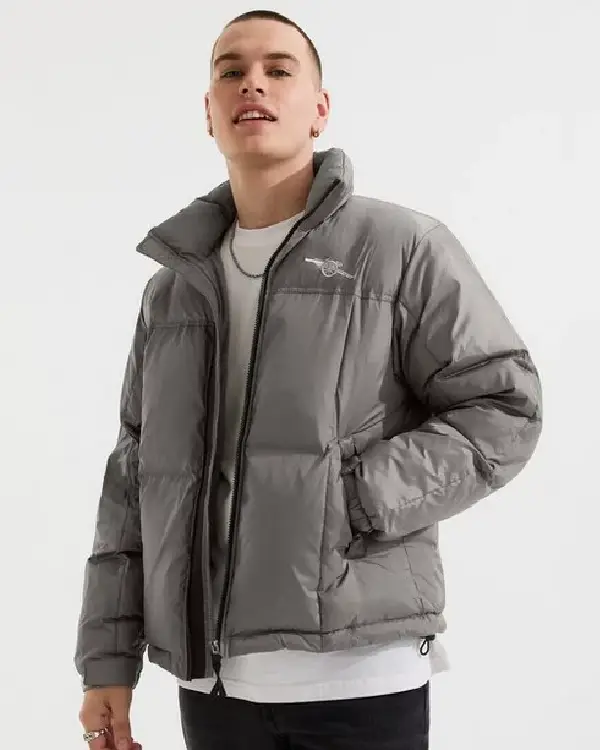 Grey Cannon Puffer Jacket