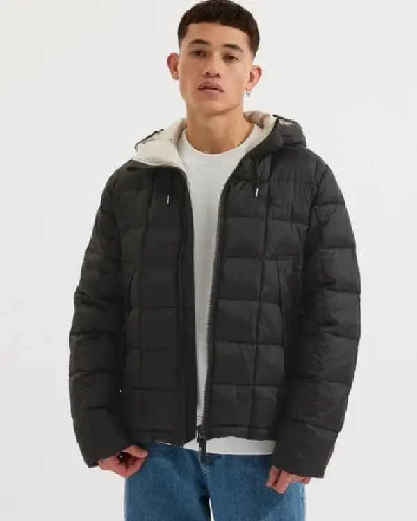 Holloway Social Club Black Puffer Jacket