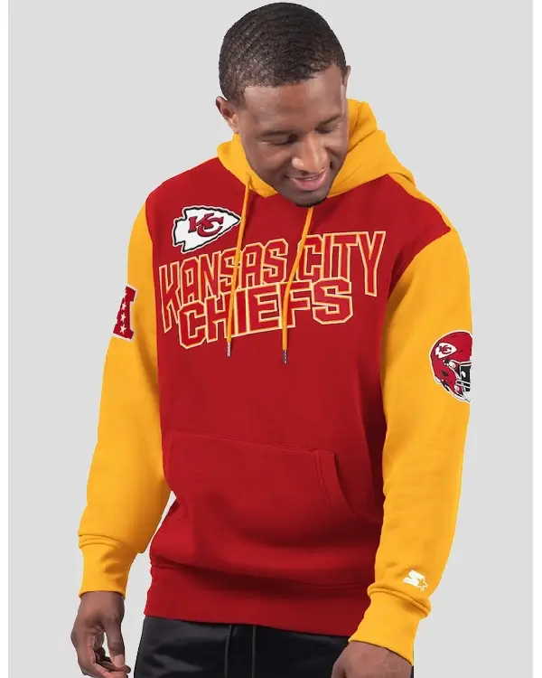 KANSAS CITY CHIEFS STARTER RED EXTREME HOODIE