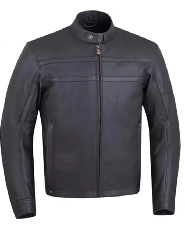 LEATHER MOTORCYCLE JACKET FOR MENS