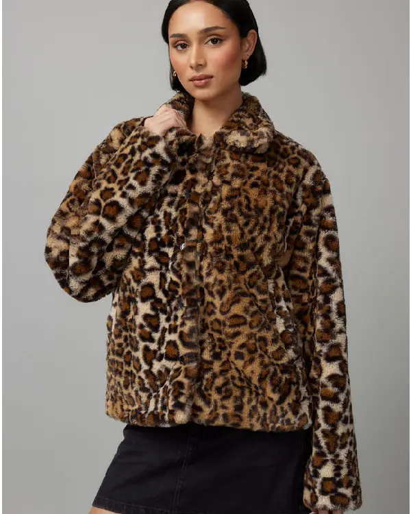 Leopard Faux Fur Jacket