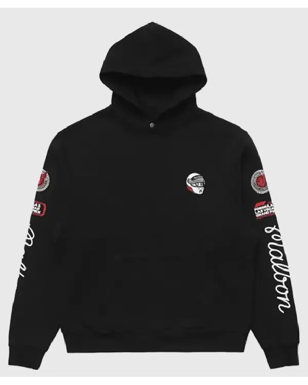 MALBON X FORMULA 1 GRAND PRIX Black HOODIE