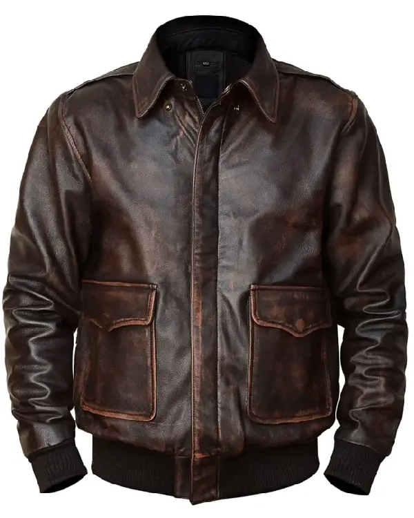 Mens A2 Bomber Leather Jacket