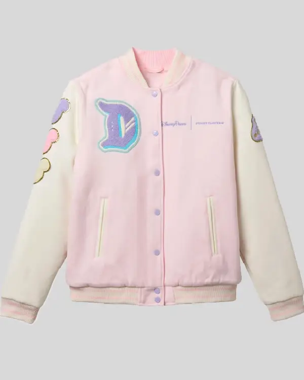 STONEY CLOVER LANE DISNEYLAND VARSITY Pink JACKET