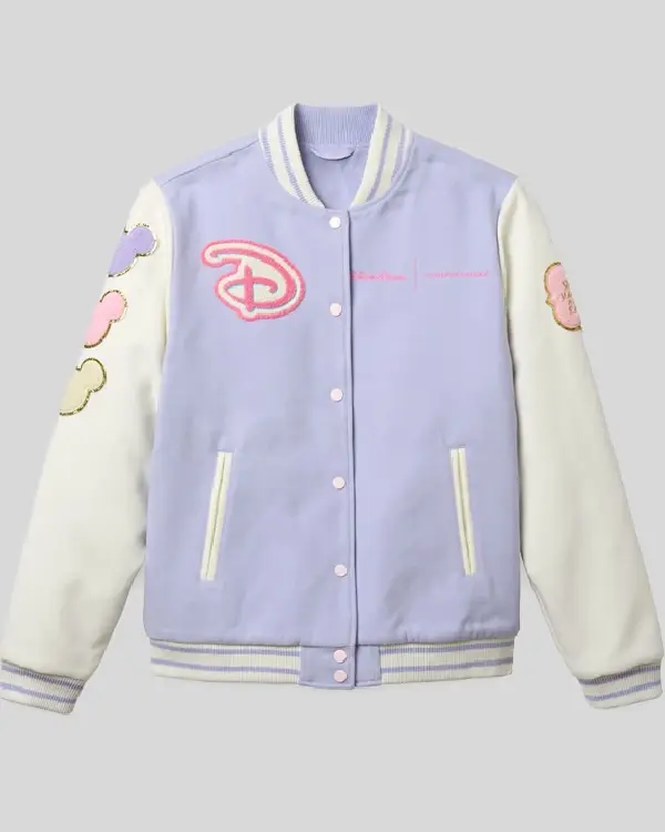 STONEY CLOVER LANE DISNEYLAND VARSITY Purple JACKET (1)