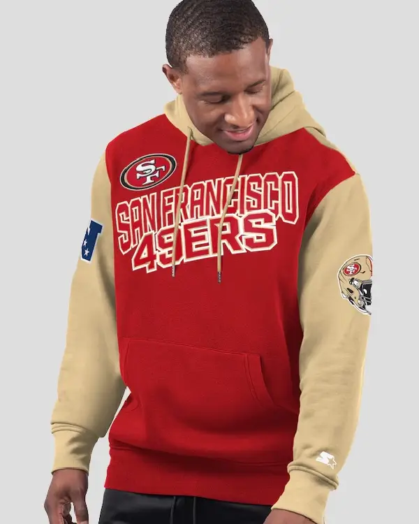 San Francisco 49ers Starter Scarlet Extreme Hoodie